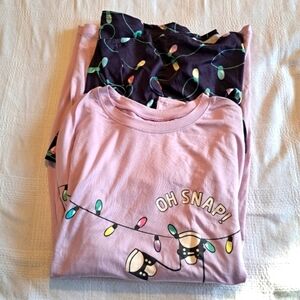 Wonder Nation girls size large or 10/12 2 pack dress, New,  Holiday